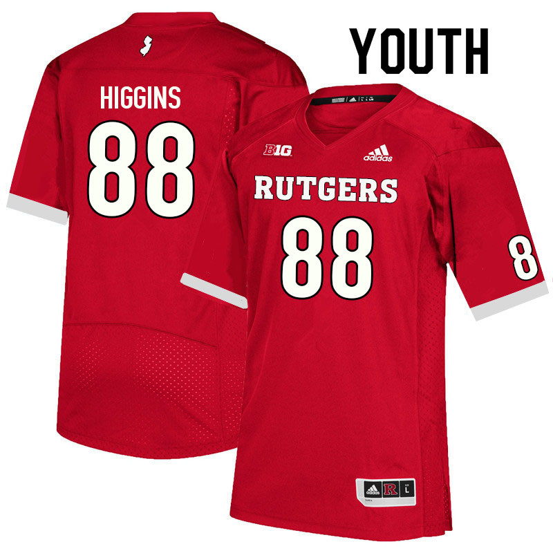 Youth #88 Mike Higgins Rutgers Scarlet Knights College Football Jerseys Sale-Scarlet - Click Image to Close